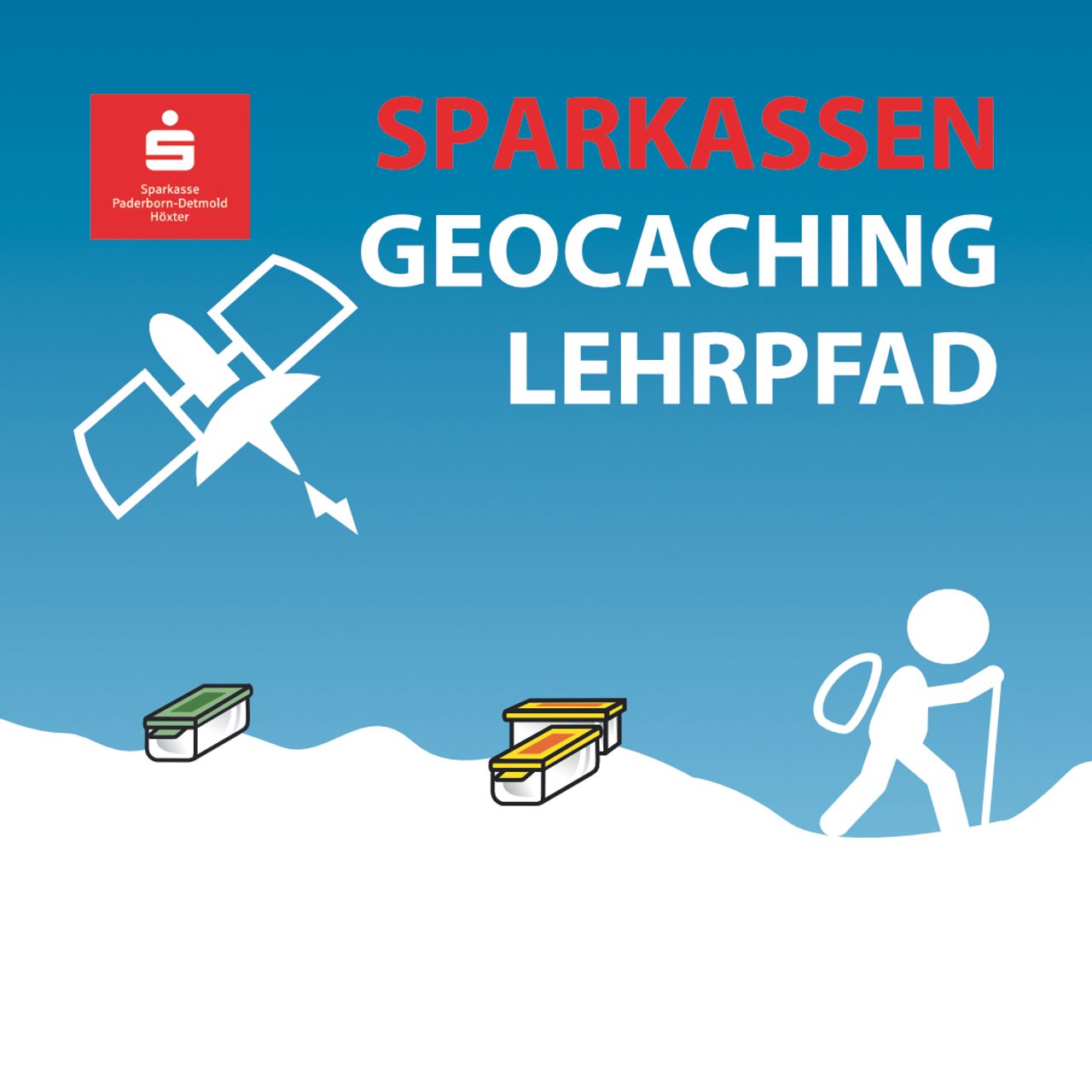 Wegzeichen Sparkassen-Geocaching-Lehrpfad