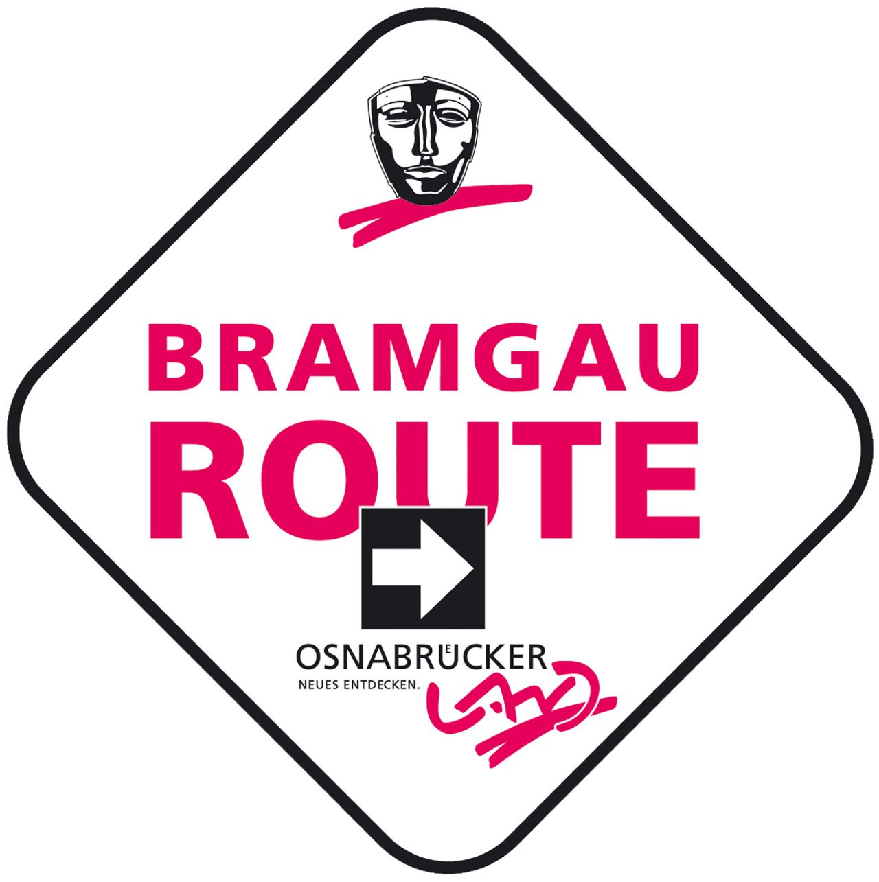 Beschilderung Bramgau Route