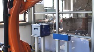 Fräsroboter im Einsatz