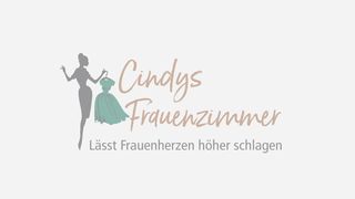 Logo von "Cindys Frauenzimmer" mit dem Slogan "Lässt Frauenherzen höher schlagen".
