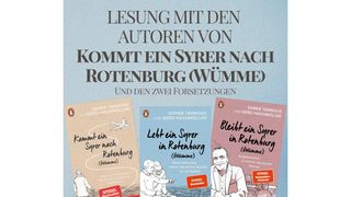Lesung durch die Autoren der Buchreihe über einen Syrer in Rotenburg (Wümme), inklusive Fortsetzungen.