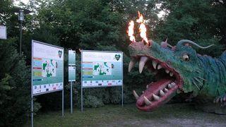 Start der Vital-Route 1 auf der Drachenstich-Festwiese