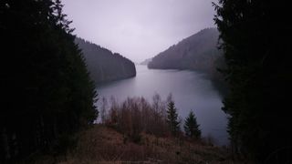 Blick auf die Talsperre Schönbrunn