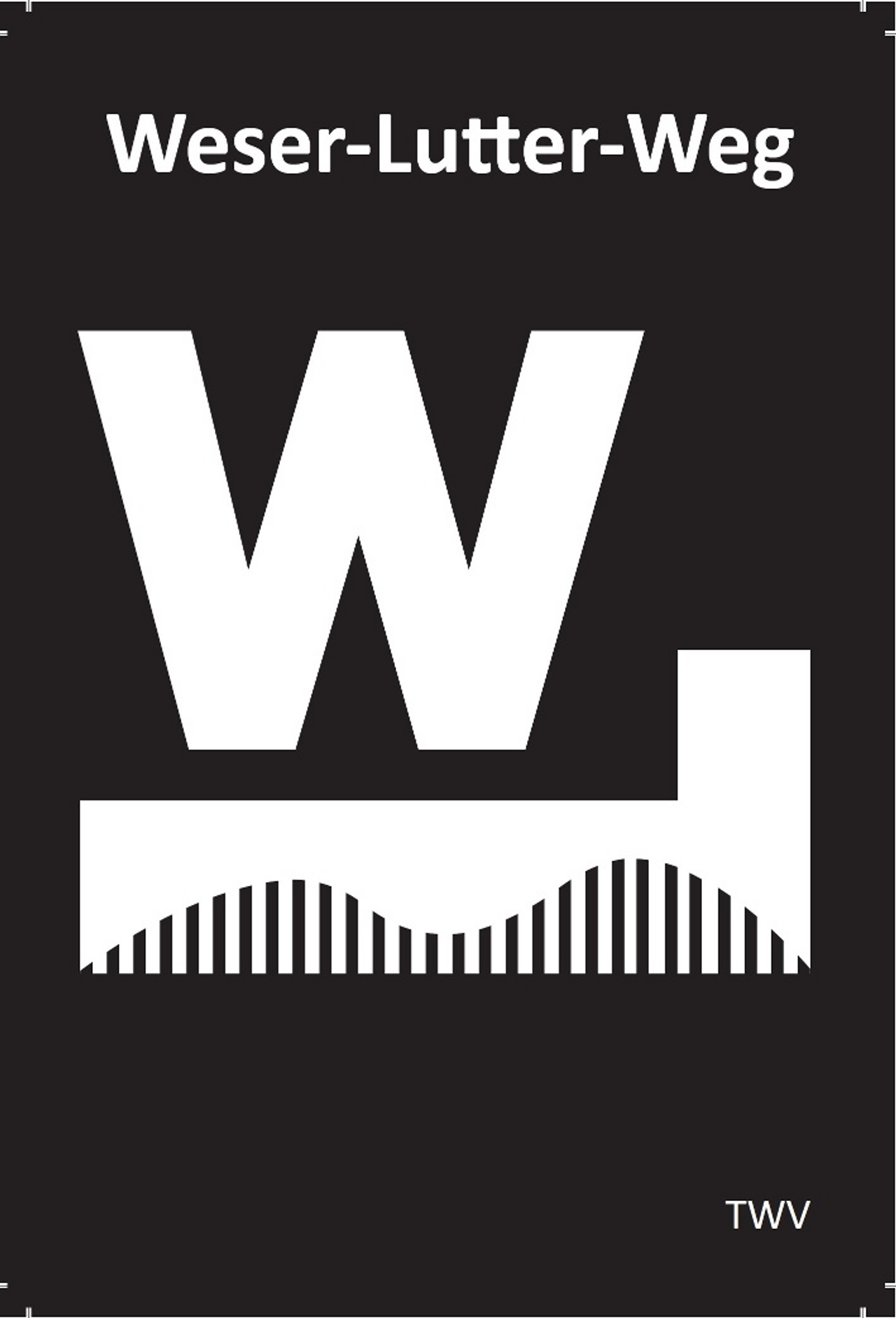 Wegemarkierung Weser-Lutter-Weg