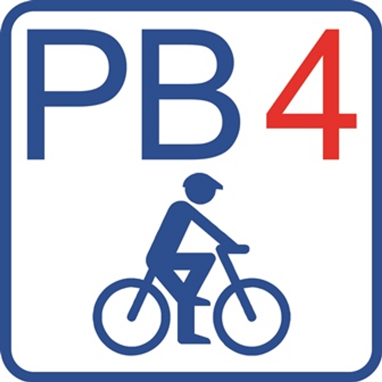 Routenschild Paderborner Westschleife (PB 4)