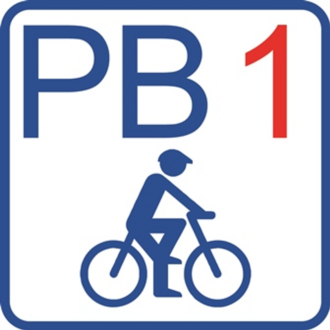 Routenschild Paderborner Seentour (PB 1)