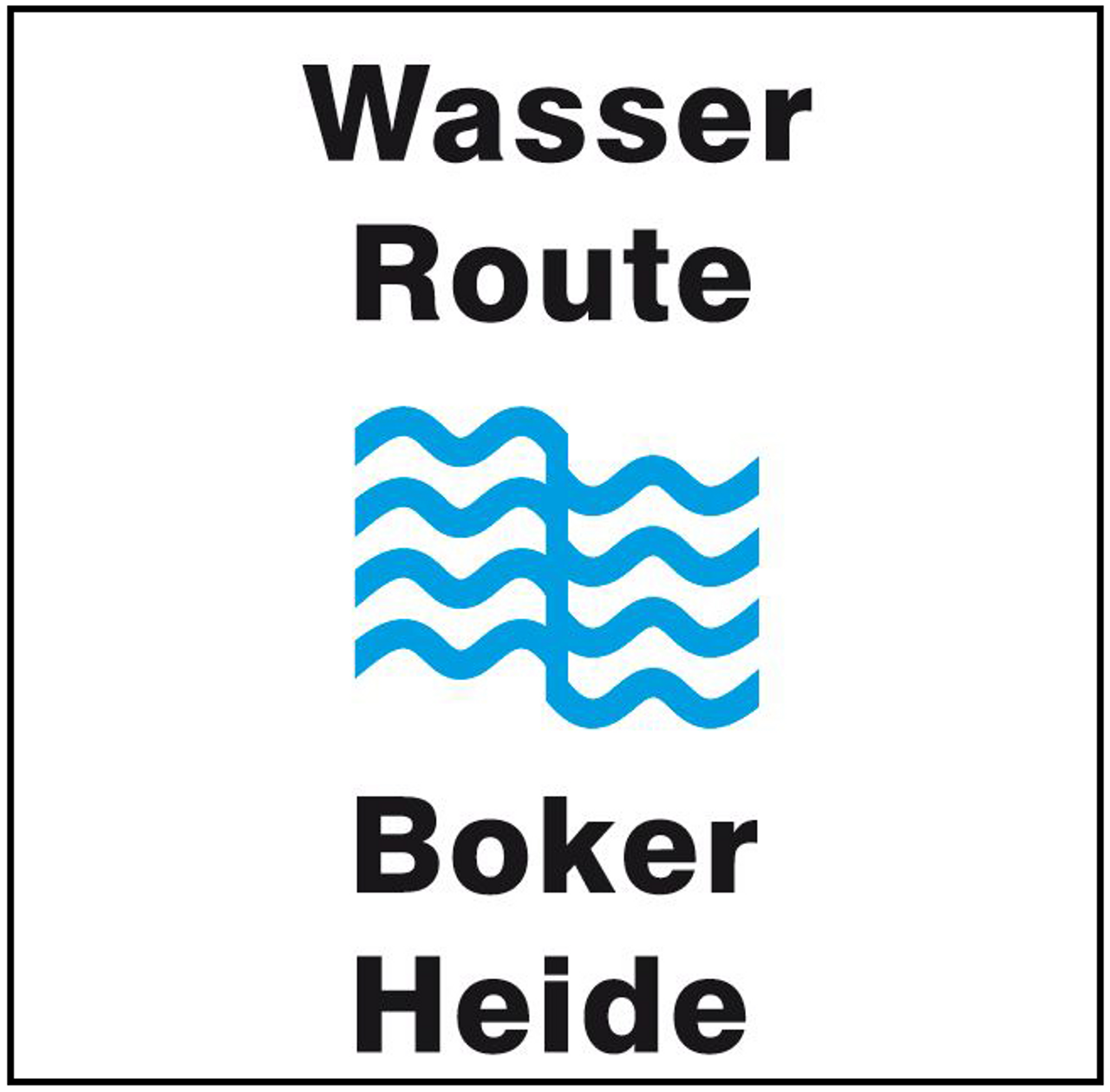Routenschild WasserRoute