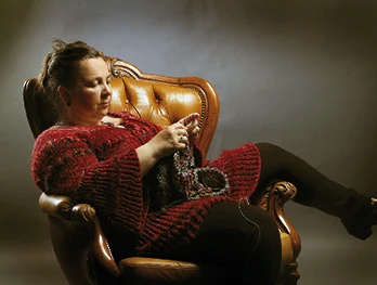 Randi Hörner von "Wolle Ma Stricken"