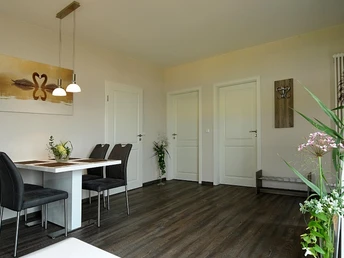 Wohnzimmer Ferienhaus Schwan