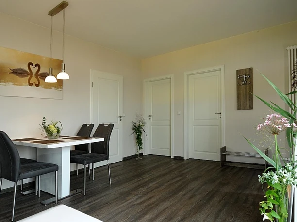 Wohnzimmer Ferienhaus Schwan