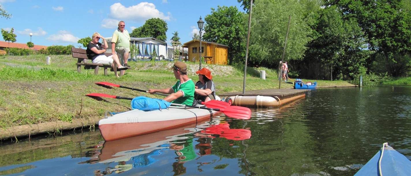 Anlegestelle am Campingplatz Jägerbude