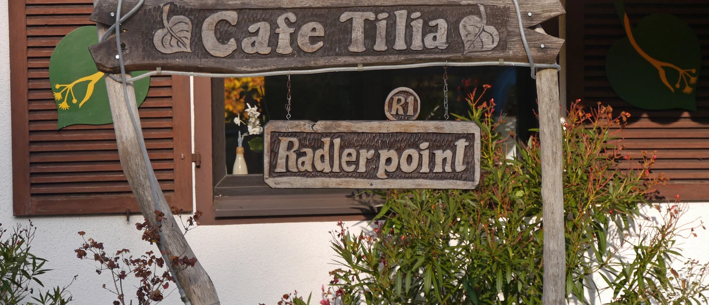 E-Bike-Ladestation am Café "Tilia"