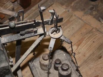 Waage in der Bockwindmühle in Wilhelmsaue