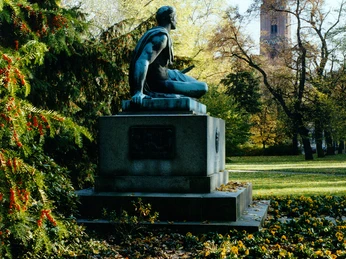 Kleist-Denkmal im Gertraudenpark in Frankfurt (Oder)