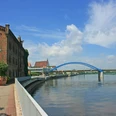 Blick auf die Stadtbrücke Frankfurt (Oder)