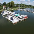 Marina Beetzsee/WWR Brielow - Steg und Restaurant Beetzseeterrassen