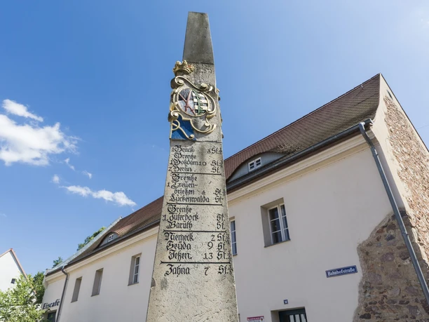 Neue Postsäule in Bad Belzig