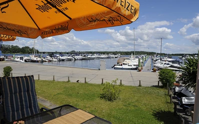 Marina Zernsee - Blick von der Restaurantterrasse © Christin Drühl