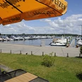 Marina Zernsee - Blick von der Restaurantterrasse © Christin Drühl
