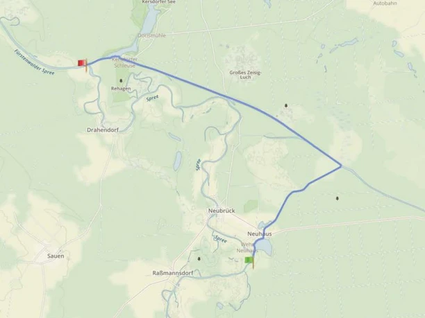 Umleitung um Neubrück, Quelle: Seenland Oder-Spree