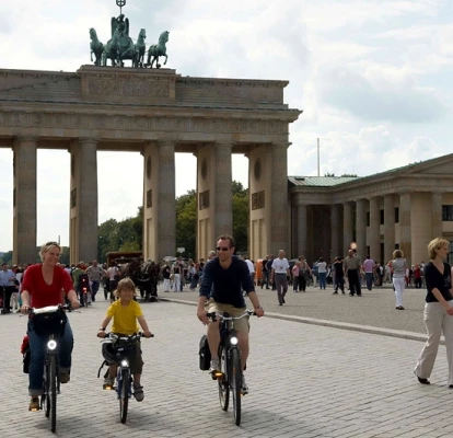 Start am Brandenburger Tor
