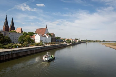 Blick über die Oder auf Frankfurt (Oder)