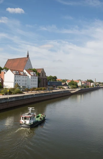Blick über die Oder auf Frankfurt (Oder)