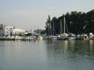 Hafen in Goyatz mit Wassertankstelle