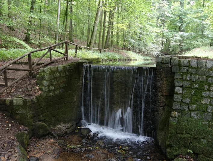 Wasserfall im Cöthener Park