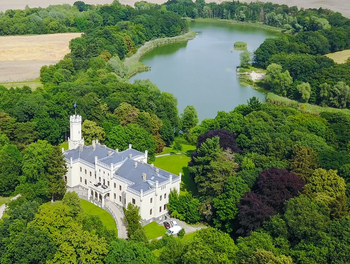 Hotel Schloss Reichenow von oben