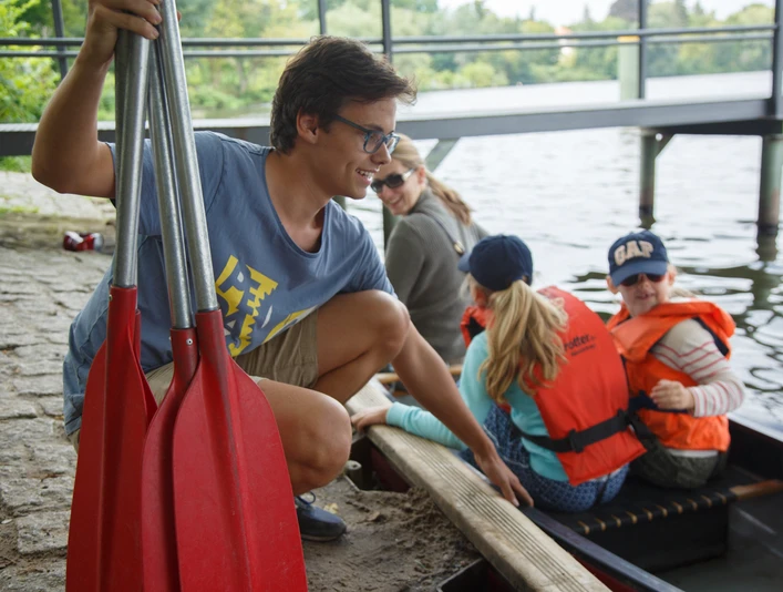 pedales - Paddelstation im Bahnhof Griebnitzsee, Foto Claudia Hechtenberg