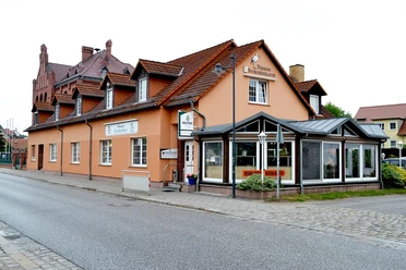 Außenansicht der Pension Storchenklause