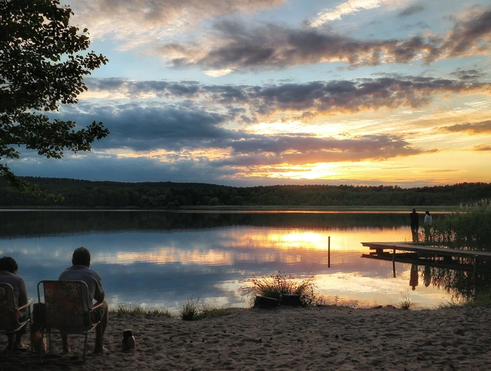 Badestelle Großer Glubigsee