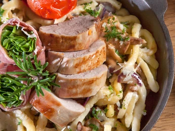 Spätzlepfanne, Foto:Landhaus Alte Schmiede