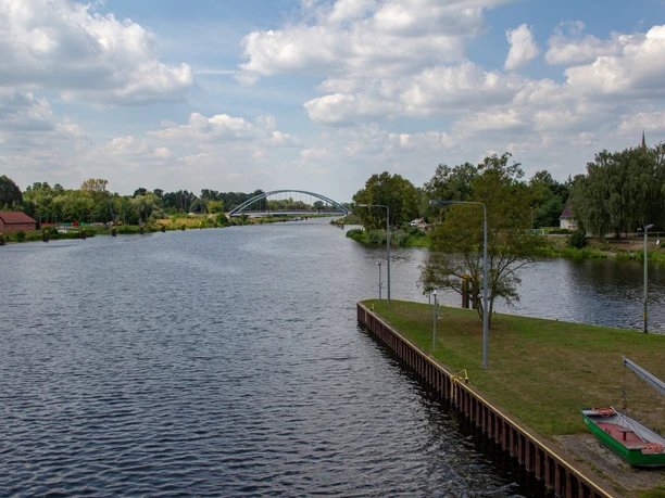 Blick von der Schleuse Hohensaaten Ost, Hohensaaten