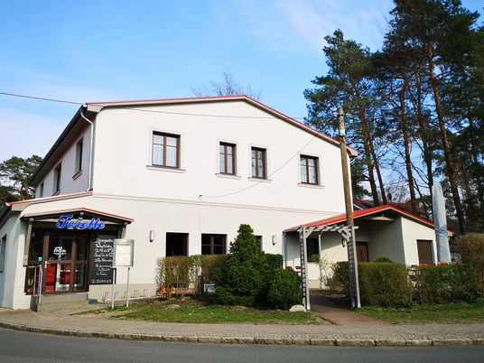 Das Gasthaus und Pension Forelle am Bahnhof Wilhelmshorst