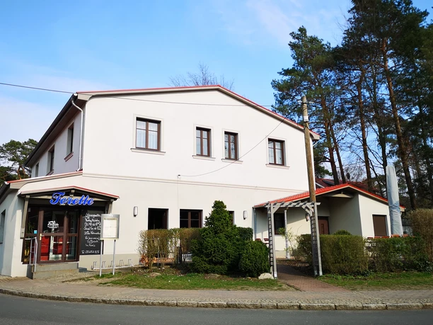 Das Gasthaus und Pension Forelle am Bahnhof Wilhelmshorst