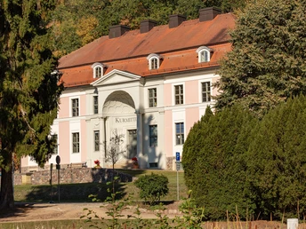 Kurpark Bad Freienwalde, Kurmittelhaus, Foto Seenlandentdecker