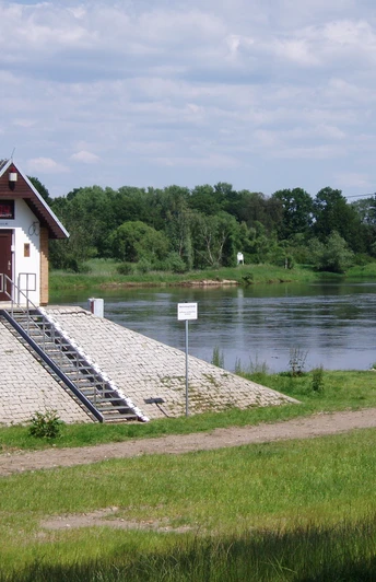Pegelhäuschen bei Ratzdorf, Flusslandschaft Oder, Seenland Oder-Spree e.V.