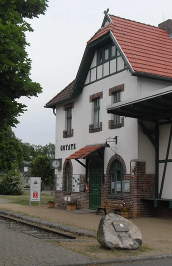 Der Bahnhof in Goyatz ist als Ausgangspunkt nutzbar