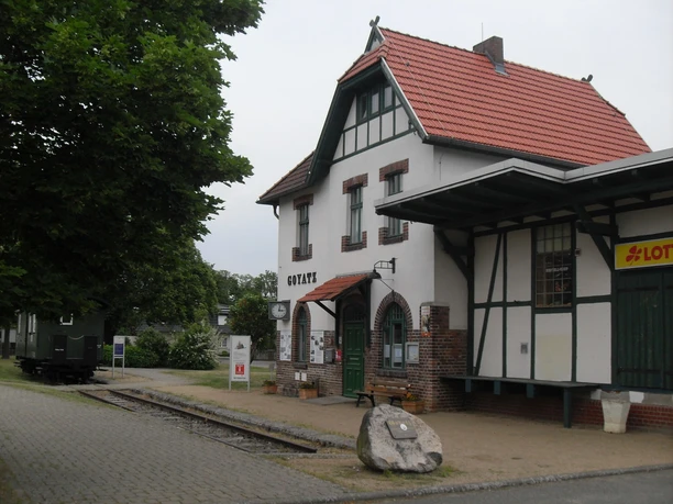 Der Bahnhof in Goyatz ist als Ausgangspunkt nutzbar