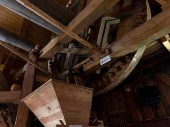 Blick ins Innere der Windmühle
