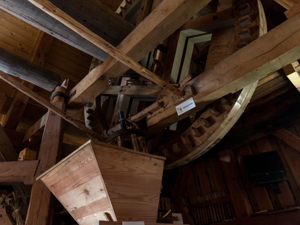 Blick ins Innere der Windmühle