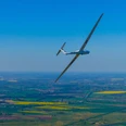 Segelflugzeug über Stölln