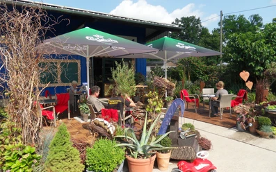 Sommerterrasse im Café