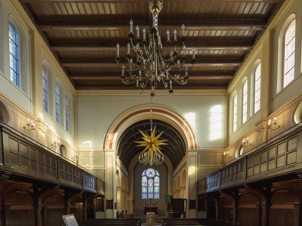 Innenaufnahme der Dorfkirche Bornstedt