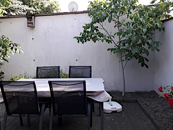 Terrasse Ferienhaus Plaue