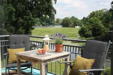 Ausblick vom Wohnbereich-Balkon
