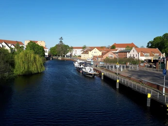 Am Alten Hafen in Rathenow; Foto: Tourismusverein Westhavelland e. V.