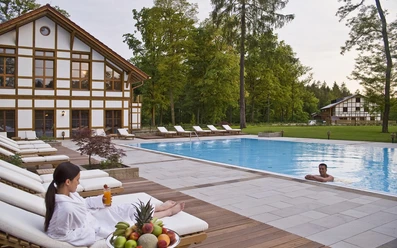 Außenpool im Brune Balance med & Spa